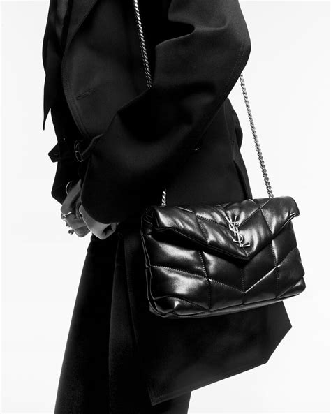 ysl puffer small bag in quilted lambskin|PUFFER small pouch in quilted lambskin .